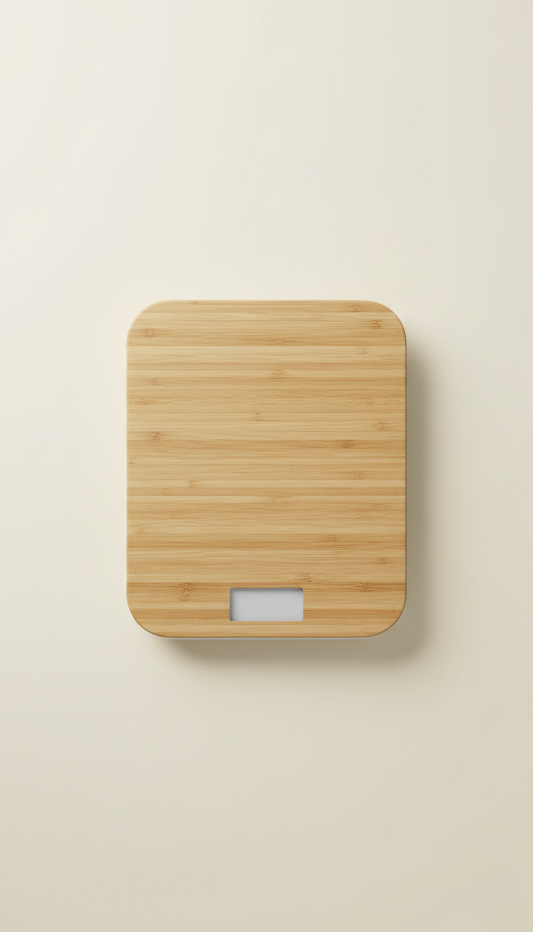 Smart Kitchen Scale with Bamboo Top