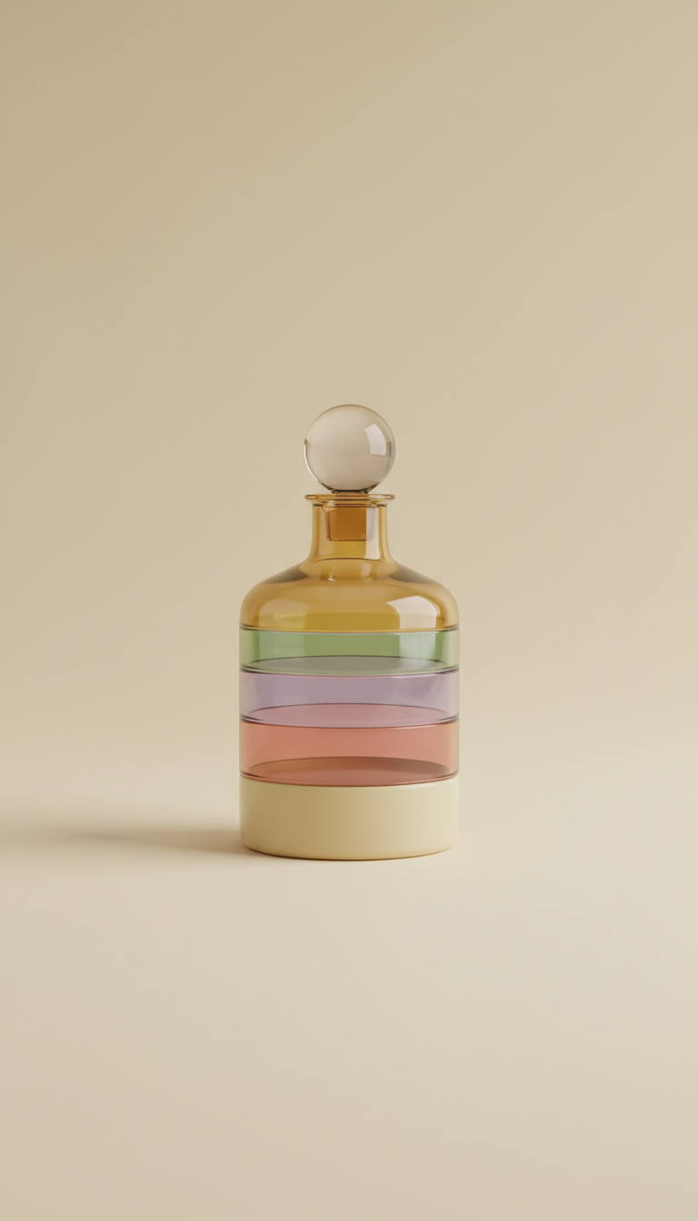 Limited Edition Glass Carafe with Colored Tint