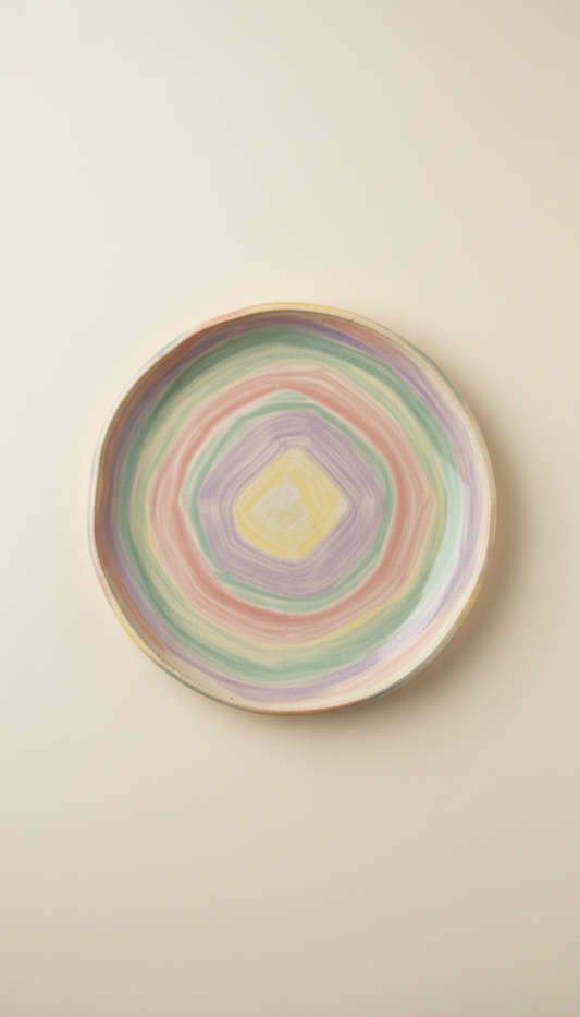 Hand-Glazed Ceramic Dinner Plate